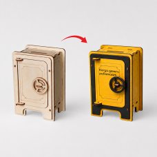 Деревянный 3d пазл Сейф