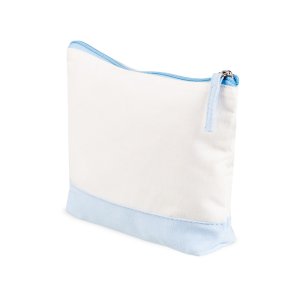 Косметичка хлопковая Cotton, белый/голубой Косметичка хлопковая Cotton, белый/голубой