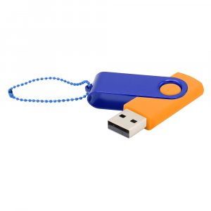 Флешка Designer To Go 2.0 USB 16Gb, оранжевый/синий