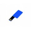 USB 2.0- флешка на 8 Гб в виде пластиковой карточки, синий