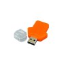 USB 2.0- флешка на 4 Гб в виде футболки, оранжевый