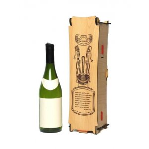 Подарочная упаковка для бутылки вина "Гусарская" - арт.3497