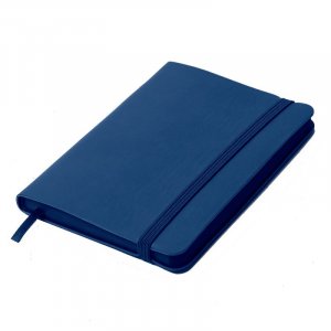 Блокнот SHADY JUNIOR с элементами планирования,А6, синий, кремовый блок, темно-синий обрез