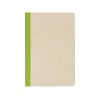 Блокнот А5 из переработанного тростника и RPET Adiantum, 80 листов, гибкая обложка, зеленое яблоко