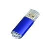 USB 2.0- флешка на 64 Гб с прозрачным колпачком, синий