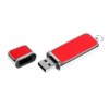 USB 2.0- флешка на 8 Гб компактной формы, красный/серебристый