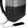 Бизнес рюкзак Leardo Plus с USB разъемом, серый/серый