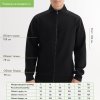 Толстовка на молнии ASTIN черная, размер XXXL