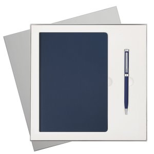 Подарочный набор Star, синий (ежедневник, ручка) Подарочный набор Star, синий (ежедневник, ручка)