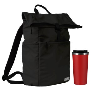 Подарочный набор Palermo, Boston, черный/красный (рюкзак, термокружка) Подарочный набор Palermo, Boston, черный/красный (рюкзак, термокружка)