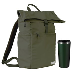Подарочный набор Palermo, Boston, зеленый (рюкзак, термокружка) Подарочный набор Palermo, Boston, зеленый (рюкзак, термокружка)