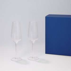 Подарочный набор 2 бокала для шампанского Blanche всиней коробке