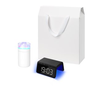 Подарочный набор Crystal, Flame, черный (увлажнитель воздуха, зарядное устройство) Подарочный набор Crystal, Flame, черный (увлажнитель воздуха, зарядное устройство)