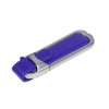 Флешка 3.0 с массивным классическим корпусом, 32 Гб, синий/серебристый