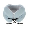 Подушка для путешествий с эффектом памяти Memo Pillow PRO M/L English Blue