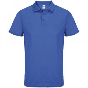 Рубашка поло унисекс Pitcher, ярко-синяя (royal)