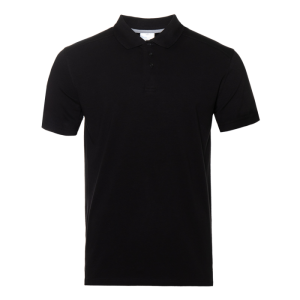 Рубашка поло унисекс STAN хлопок/эластан 200, 05, Чёрный