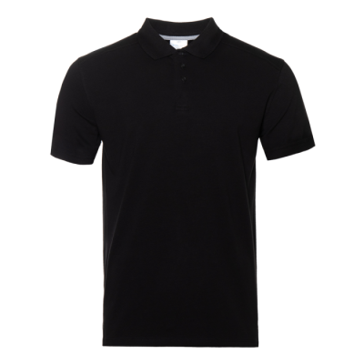 Рубашка поло унисекс STAN хлопок/эластан 200, 05, Чёрный