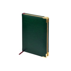 Ежедневник недатированный А5 Sidney Nebraska, зеленый (золотой обрез, золотые уголки) Ежедневник недатированный А5 Sidney Nebraska, зеленый (золотой обрез, золотые уголки)