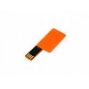 USB 2.0- флешка на 8 Гб в виде пластиковой карточки, оранжевый