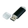 USB 2.0- флешка на 16 Гб с прозрачным колпачком, черный