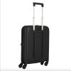 Чемодан складной Rollink FLEX LIGHT 55x40x20 см, 4 колеса, черный