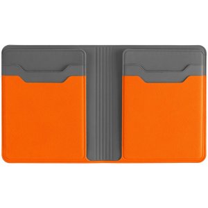 Картхолдер с отделением для купюр Dual, оранжевый