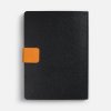 Ежедневник Boom, недатированный, черный с оранжевым