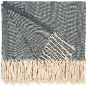 Плед «Сенеж», серо-синий Плед «Сенеж», серо-синий