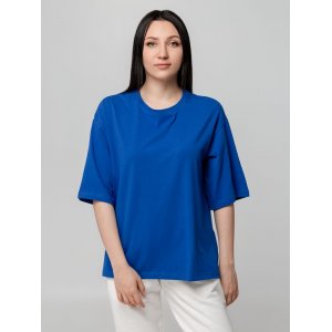 Футболка унисекс оверсайз Street Vibes, ярко-синяя Футболка унисекс оверсайз Street Vibes, ярко-синяя