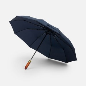 Зонт складной Cloudburst в подарочной упаковке, темно-синий