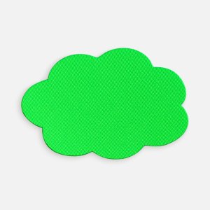 Наклейка тканевая Lunga Calum, L, зеленый неон Наклейка тканевая Lunga Calum, L, зеленый неон