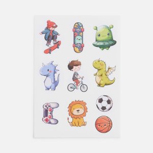 Стикерпак бумажный Thematic, для мальчиков Стикерпак бумажный Thematic, для мальчиков