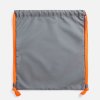 Рюкзак B3, серый с оранжевыми лямками