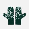 Варежки Adventino, темно-зеленый с молочным Варежки Adventino, темно-зеленый с молочным