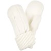 Варежки Knit Beat, белые (молочные)