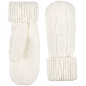 Варежки Knit Beat, белые (молочные) Варежки Knit Beat, белые (молочные)