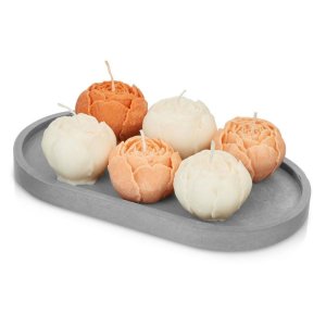 Набор свечей на подставке Пионы Набор свечей на подставке Пионы