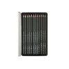 Набор чернографитовых карандашей  Sketch & Art ,12 шт. b-14b,  металлическая коробка с ложементом