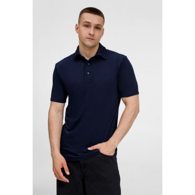 Рубашка поло унисекс Senti, темно-синяя