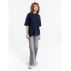 Джемпер с коротким рукавом Siluetti Volumica, темно-синий