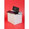 Беспроводное зарядное устройство "Ten SOFTTOUCH", 10000 mAh, цвет черный