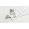 Флеш-карта "Vostok", объем памяти 16Gb, покрытие soft touch, цвет белый