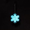 Пешеходный светоотражатель с цепочкой «Снежинка», синий