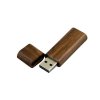 USB 2.0- флешка на 64 Гб эргономичной прямоугольной формы с округленными краями, коричневый