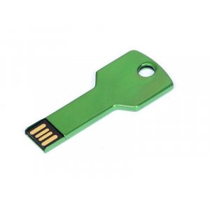 USB 2.0- флешка на 64 Гб в виде ключа, зеленый