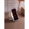 Bluetooth колонка-подставка "Smart Sound" с беспроводным (10W) зарядным устройством и лампой, цвет белый