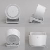Bluetooth колонка-подставка "Smart Sound" с беспроводным (10W) зарядным устройством и лампой, цвет белый