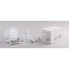 Bluetooth колонка-подставка "Smart Sound" с беспроводным (10W) зарядным устройством и лампой, цвет белый