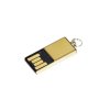 USB 2.0- флешка мини на 32 Гб с мини чипом, золотистый